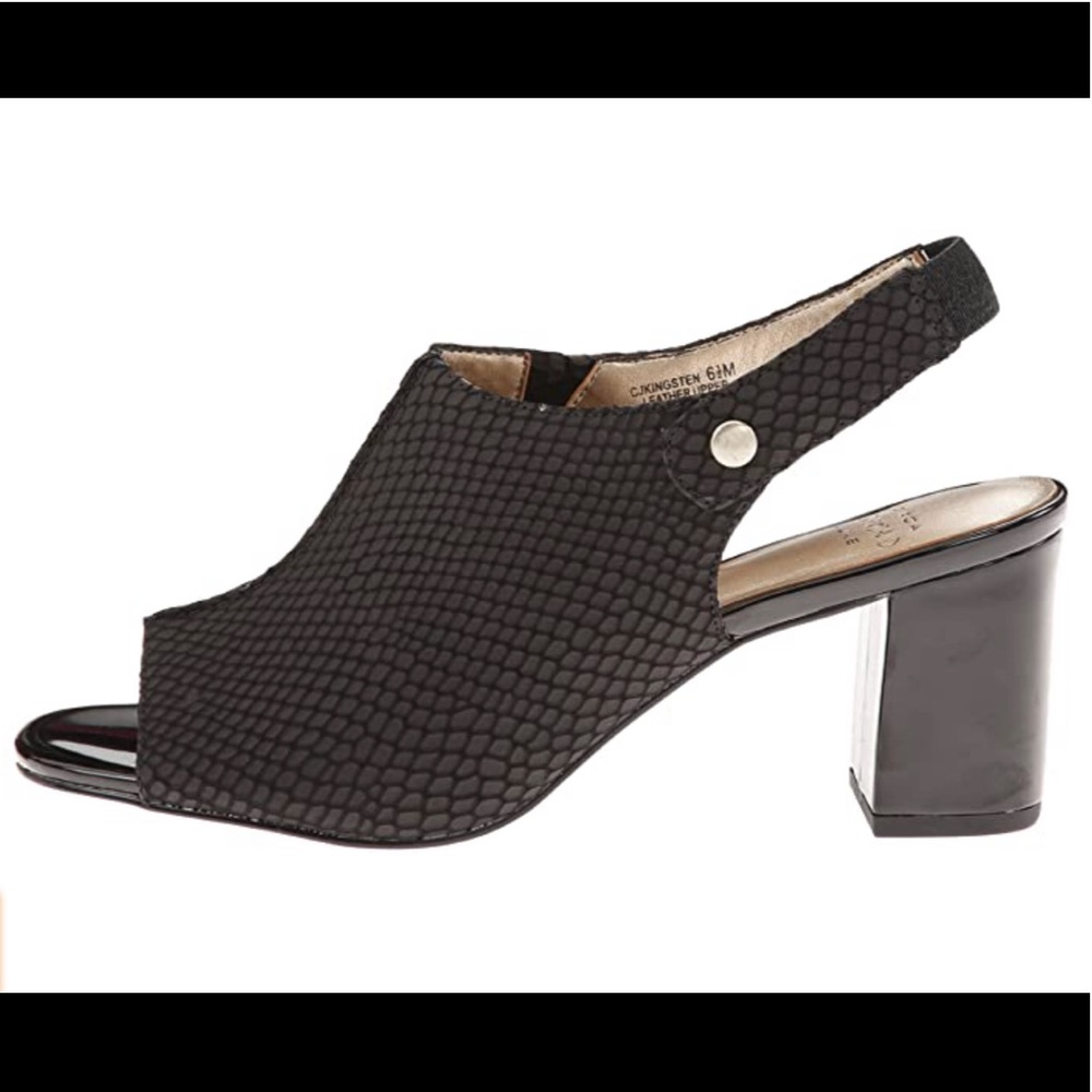 Joan & David Luxe “Kingsten” open toe pump (7.5)